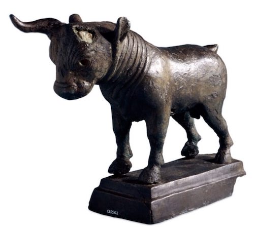 Bronze bull dedicated to the god Dhat-Himyam, 1-2nd Century AD. British Museum, London