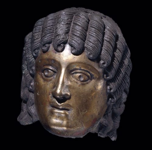 Bronze head of a man found in Ghayman, south-east of Sanaa. Queen Elizabeth II