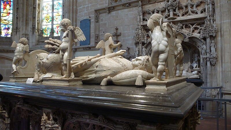 Tomb of Philibert II of Savoie in The Église de Brou (Bourg-en-Bresse, Ain, France) from about 1530. Wikipedia