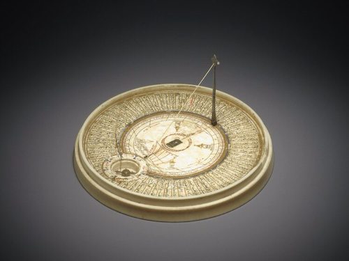 Sundial, Compass and Quibla Indicator by Bayrām Ibn Ilyās 1582-1583. British Museum, London