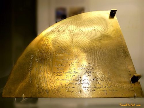 Brass Astrolabic Quadrant by by Muhammad Bin Ahmad al-Mizzi 1333-1334 CE. British Museum Number 1888,1201.276, London