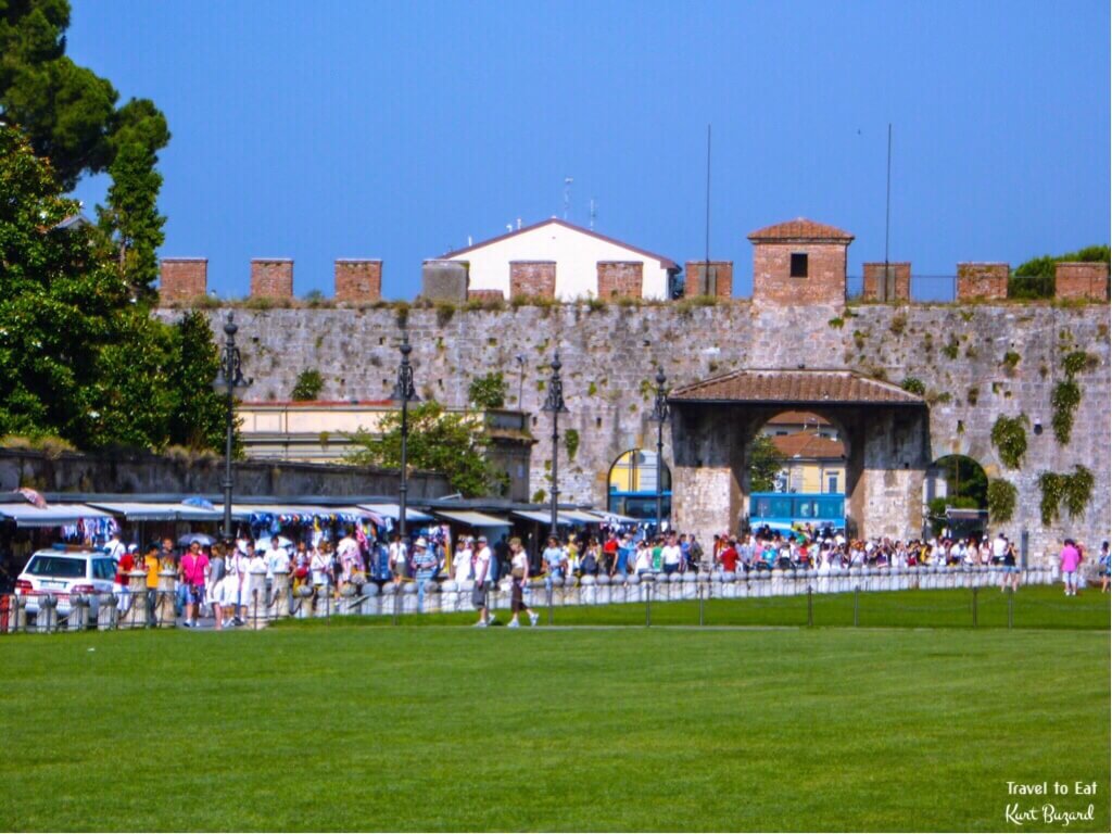 Medieval Walls of the City of Pisa Italy