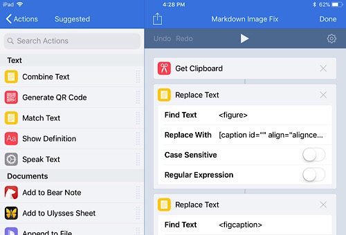 Workflow with Byword Image Fix Workflow