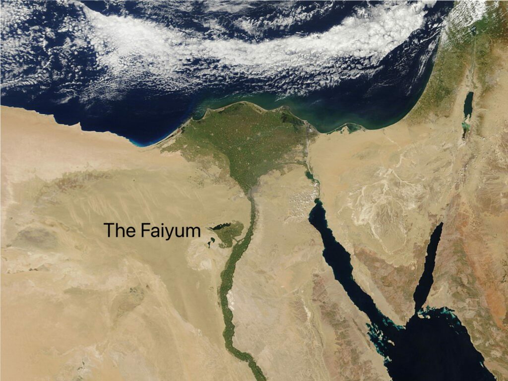 The Faiyum in Egypt from Space