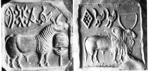 Seal from Mohenjo-daro Showing Chickens