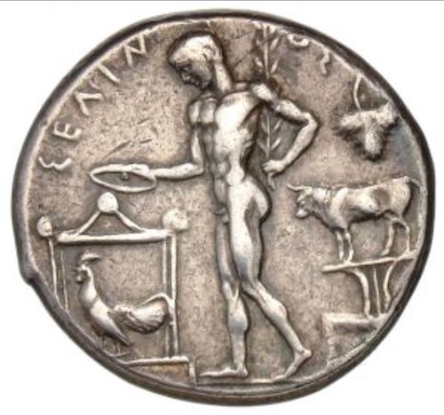 Selinunt Sicily 467-445 BCE Silver Tetradrachme Münzkabinett der Staatlichen Museen zu Berlin, 18214520