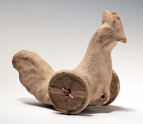 Cock on wheels Originating from Ephesus in Turkey (3rd Century BCE)