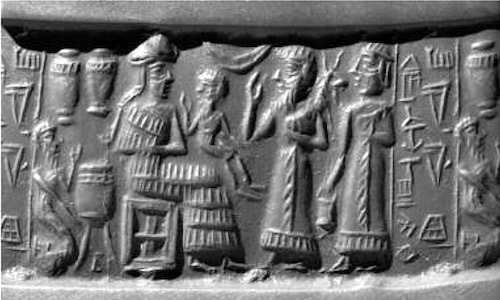 The rollout of Shu-ilishu’s Cylinder seal. Louvre