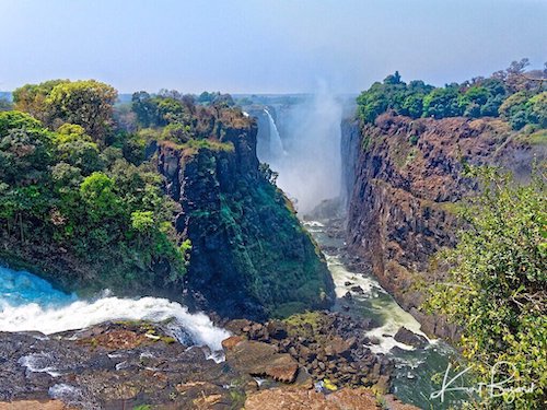 Victoria Falls of the Zambezi River