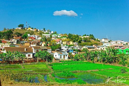 Ville Moyenne on the Edge of the Rice Fields in Antananarivo