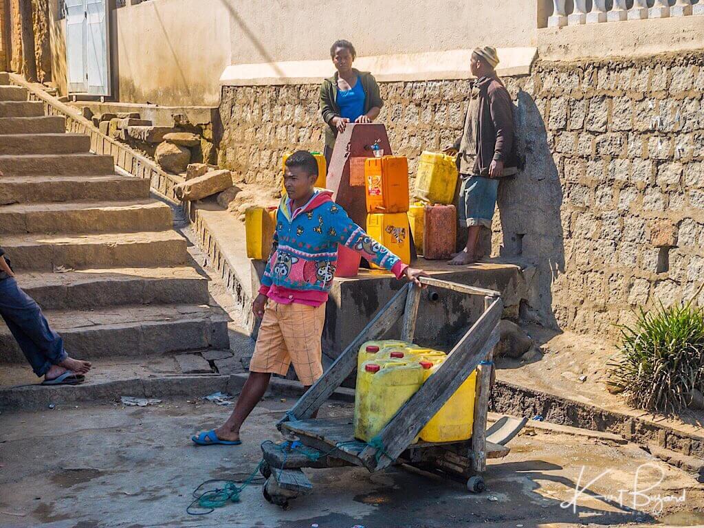 Water Carriers in Antananarivo Madagascar