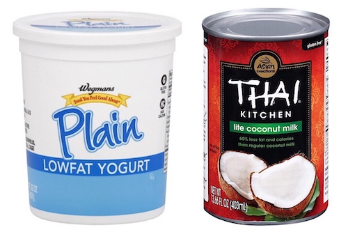 Low Fat Yoghurt vs Coconut Milk