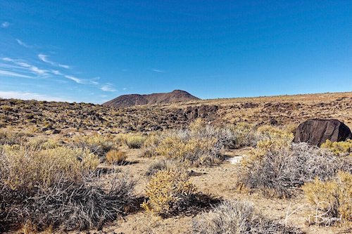 Entrance to Little Petroglyph Canyon. China Lake, California