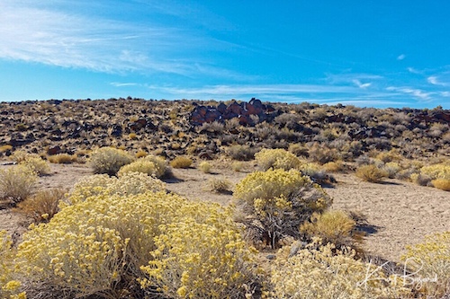 View from Parking Lot at Little Petroglyph Canyon. China Lake, California