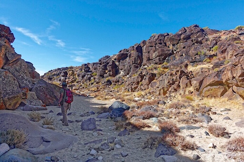 Looking Down Little Petroglyph Canyon. China Lake, California