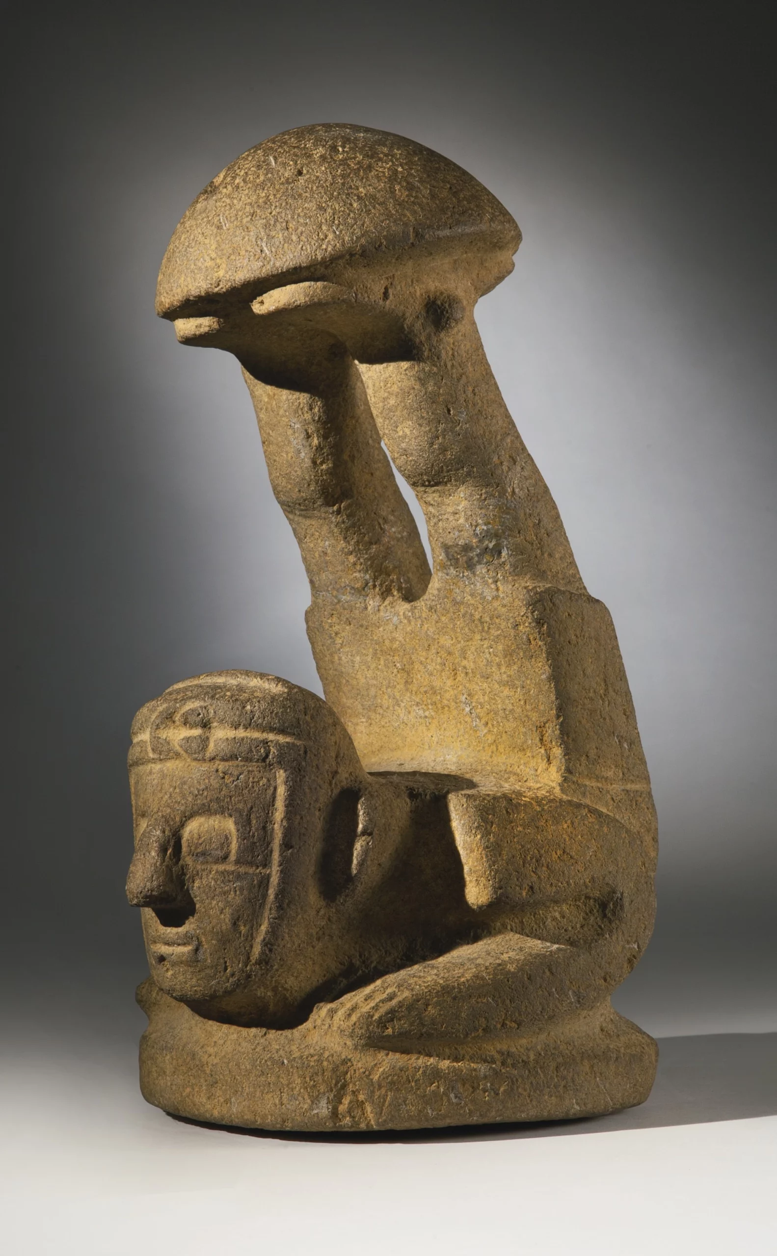 Maya Stone Mushroom Figure. Pacific Slope Region Late Preclassic/Protoclassic (300 BCE–300 CE). Sotheby’s