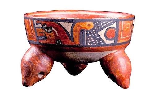 Papagayo Polychrome Pottery Bowl, Mandador Variety. Greater Nicoya (500-1200 CE). Ex. Arthur M. Sackler collection