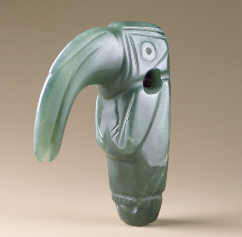 Jadeite Bird Pendant. Atlantic Watershed (1-500 BCE). Metropolitan Art Museum