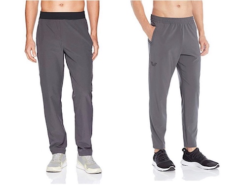 Peak Velocity Men’s All Day Comfort Stretch Woven Athletic-Fit Pant (left) Peak Velocity Men’s Woven Athletic-fit Run Pant (right)