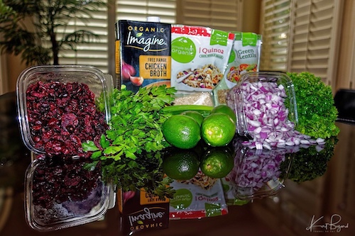 Spiced Moroccan Lime Lentil and Quinoa Salad Ingredients