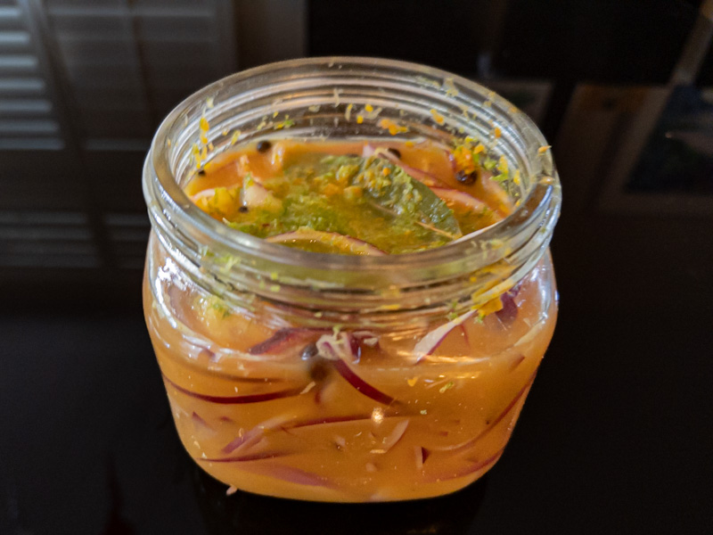 Yucatán-Style Pickled Red Onions in Sour-Orange Juice